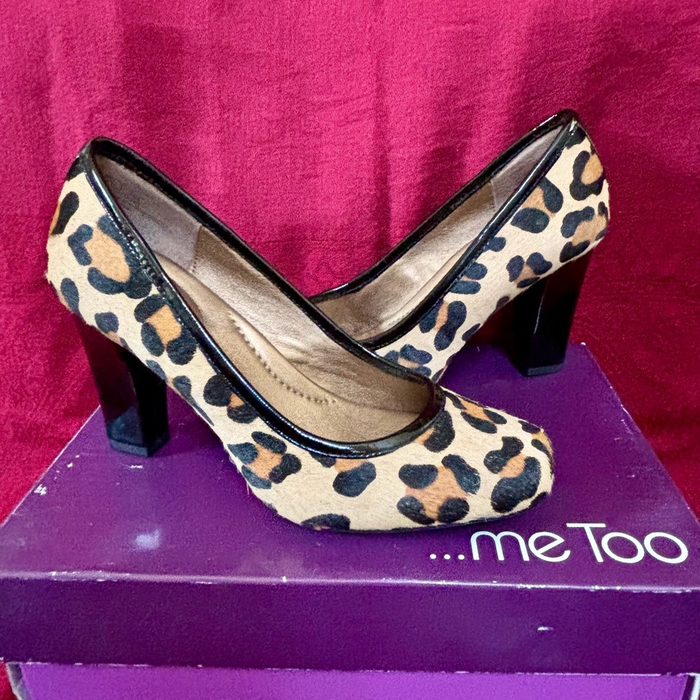 Me Too Leopard Print Women's Heels